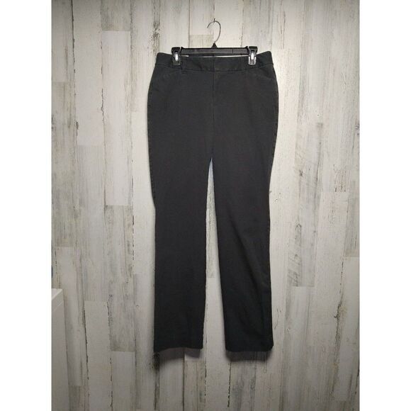 Eddie Bauer Slightly Curvy Fit L8 Gray Pants 8 Long 32x34 - Picture 1 of 10